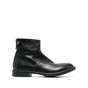 Moma Tronchetto Uomo Vitello Black smooth-grain leather boots Size EU 46 US 13